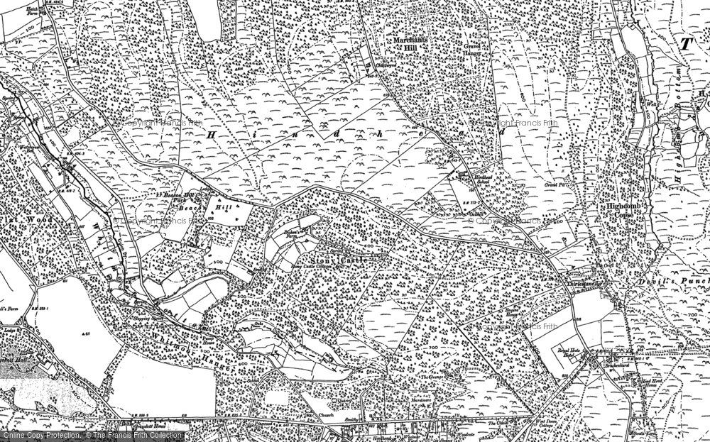 Old Map of Beacon Hill, 1913 in 1913