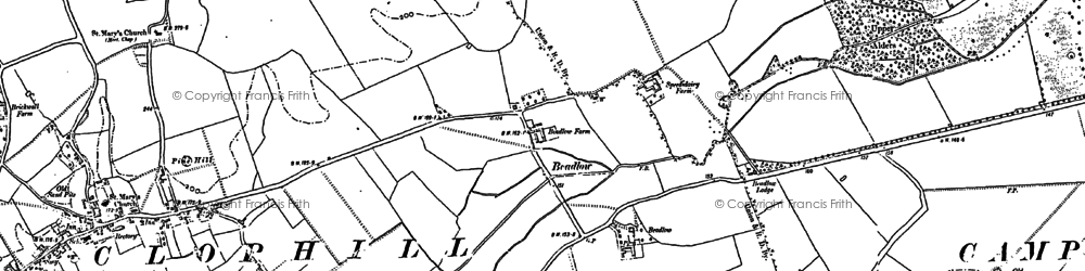 Old map of Beadlow in 1882