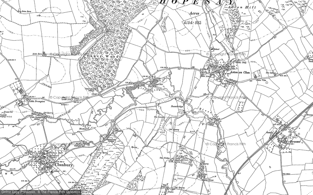 Old Map of Historic Map covering Burrow in 1883