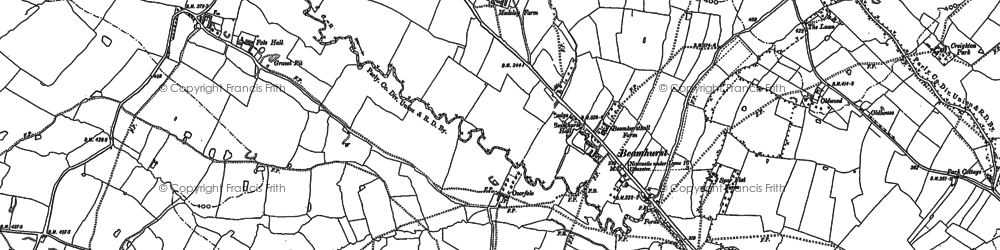 Old map of Beamhurst Lane in 1880