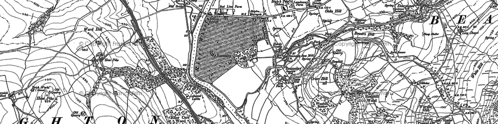 Old map of Beamsley in 1906