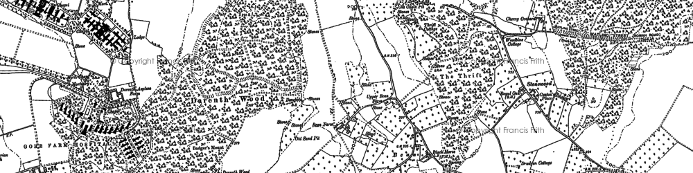 Old map of Bean in 1895
