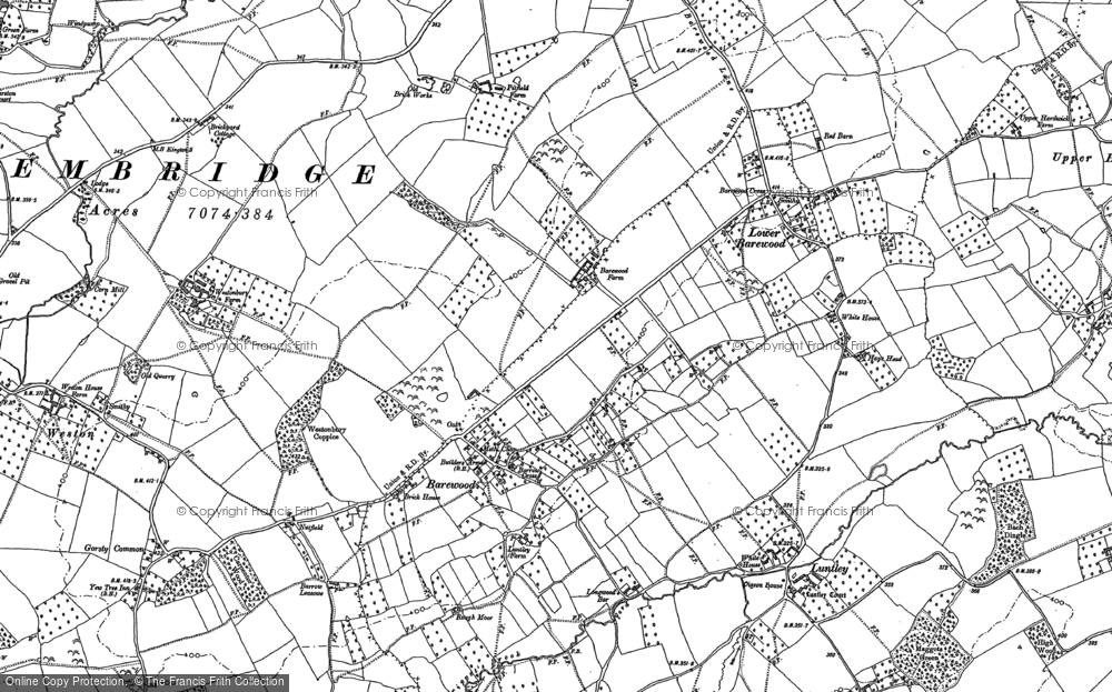 Old Map of Bearwood, 1885 - 1886 in 1885