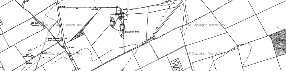 Old map of Bonby Lodge in 1886