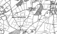 Old Map of Beauworth, 1895