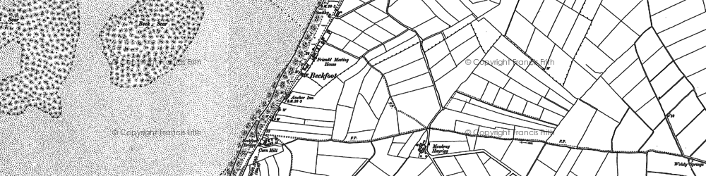 Old map of Beckfoot in 1923