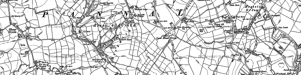 Old map of Brackenthwaite in 1890