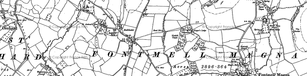 Old map of Bedchester in 1900