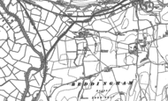 Old Map of Beddingham, 1898