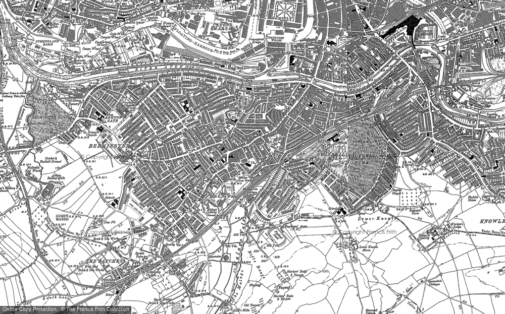Old Map of Bedminster, 1902 in 1902