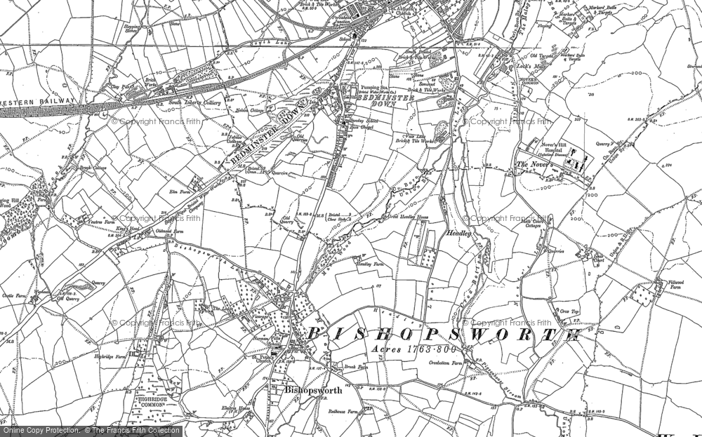 Historic Ordnance Survey Map of Bedminster Down, 1902