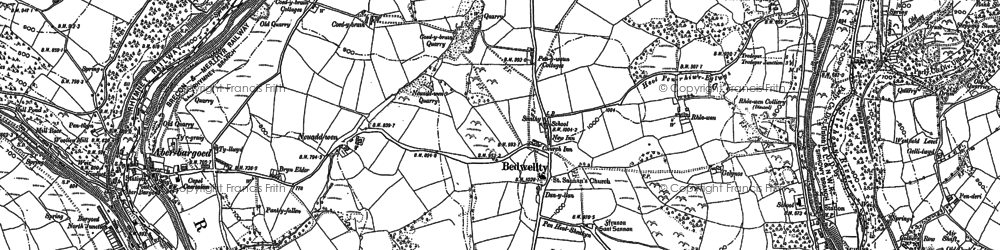 Old map of Bedwellty in 1916