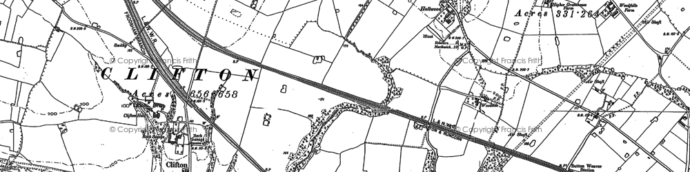 Old map of Beechwood in 1879