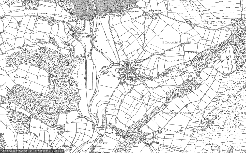 Old Map of Historic Map covering Limetree Wood in 1879