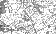 Old Map of Beercrocombe, 1886