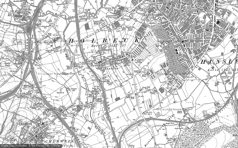 Old Map of Beeston, 1847 - 1891 in 1847