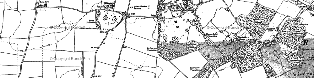 Old map of Beeston Park in 1881