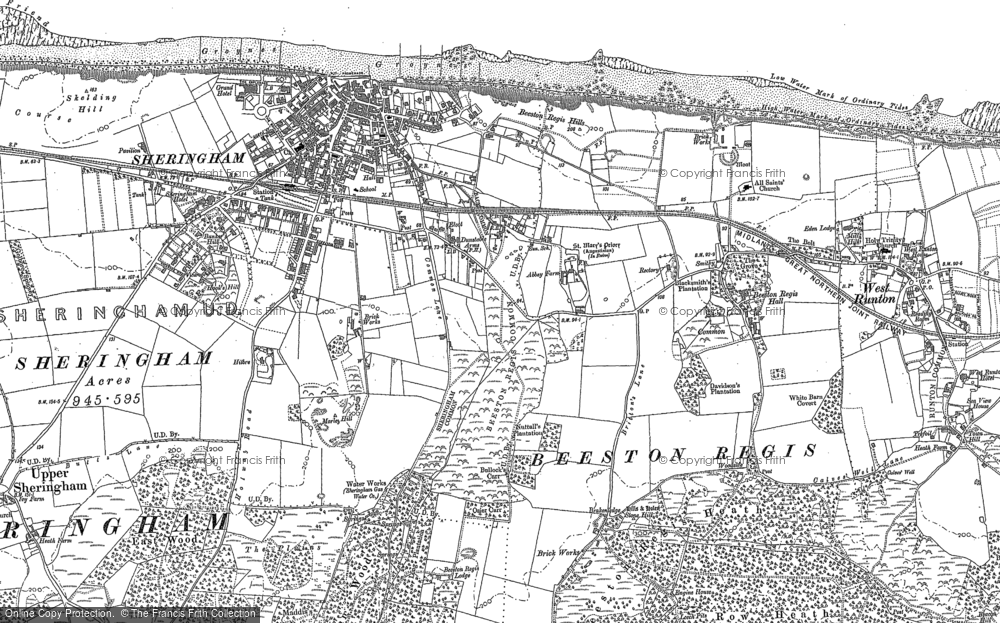 Old Map of Beeston Regis, 1904 - 1906 in 1904