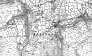 Old Map of Belstone, 1884