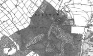 Old Map of Belvoir Castle, 1886 - 1902