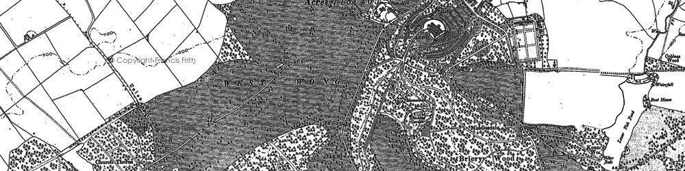 Old map of Blackberry Hill in 1886