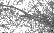 Old Map of Bemerton, 1900