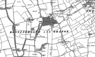 Old Map of Benningholme Hall, 1889