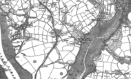 Old Map of Bere Ferrers, 1905