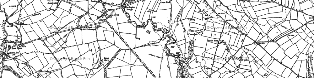 Old map of Beresford Dale in 1897