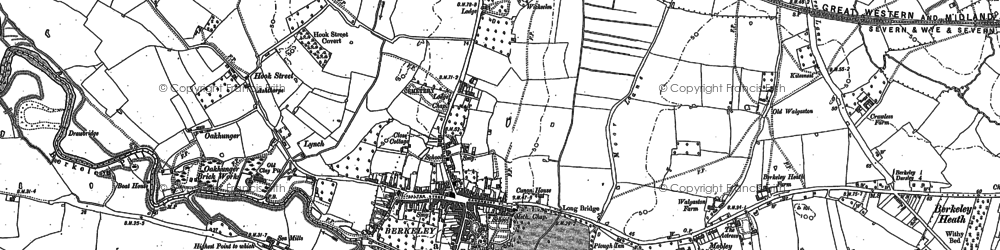 Old map of Bushy Grove in 1879
