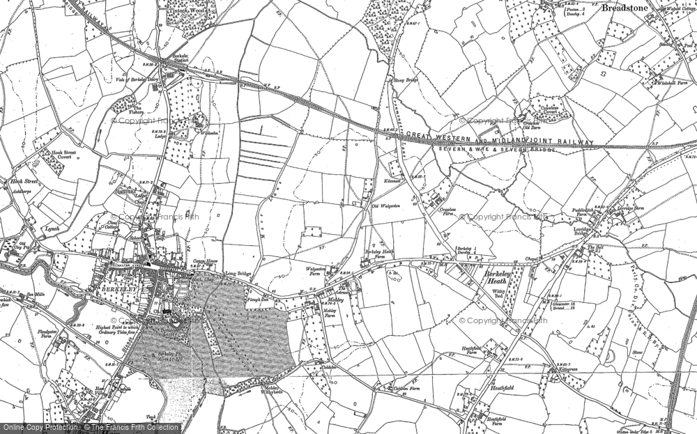 Old Map of Berkeley Heath, 1879 - 1882 in 1879