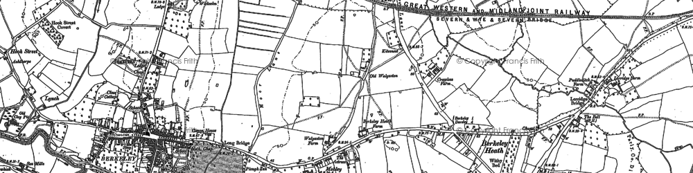 Old map of Berkeley Heath in 1879