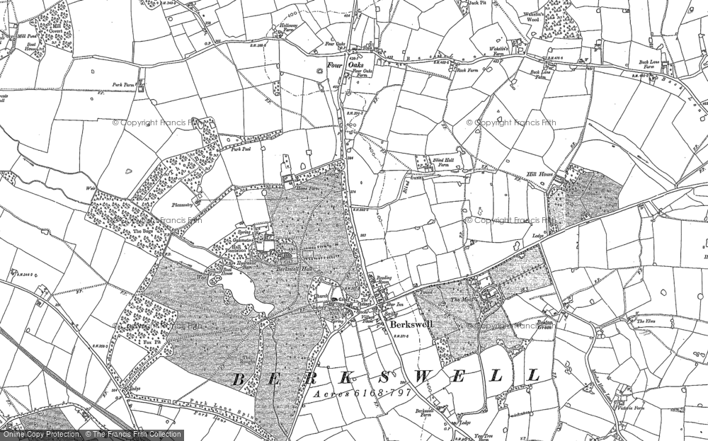 Old Map of Berkswell, 1886 - 1887 in 1886