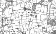 Old Map of Berners Roding, 1895