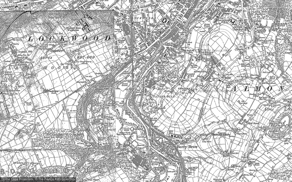 Old Map of Berry Brow, 1888 - 1891 in 1888