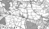 Old Map of Besford Bridge, 1884