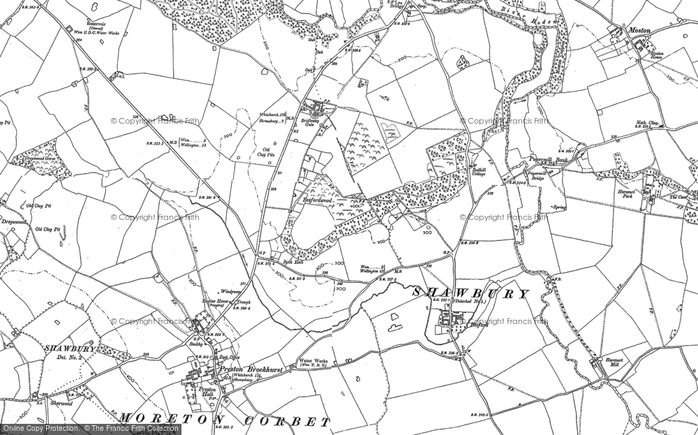 Old Map of Besford Wood, 1880 in 1880