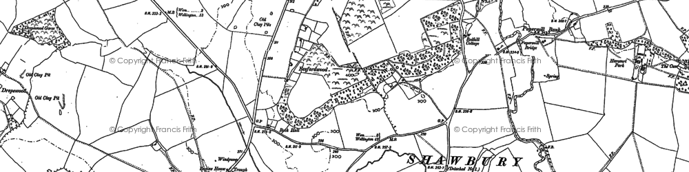 Old map of Besford Wood in 1880