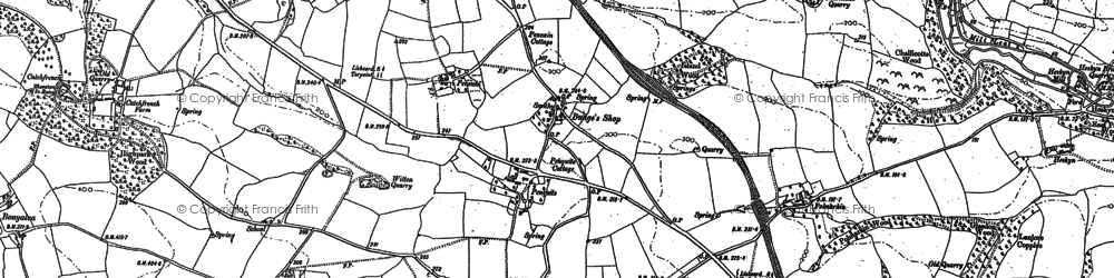 Old map of Bethany in 1882