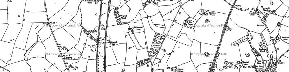 Old map of Betton Wood in 1879