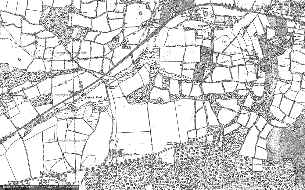 Old Map of Bewbush, 1895 - 1909 in 1895