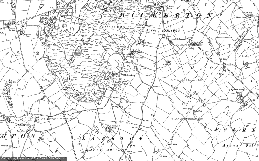 Old Map of Historic Map covering Gallantry Bank in 1897