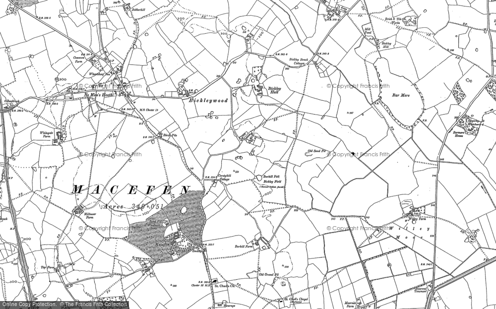 Old Map of Bickleywood, 1897 in 1897