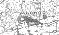 Old Map of Biddlestone, 1896