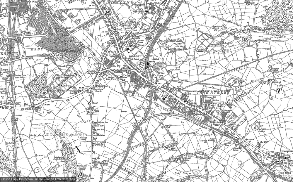 Old Map of Bierley, 1890 - 1892 in 1890