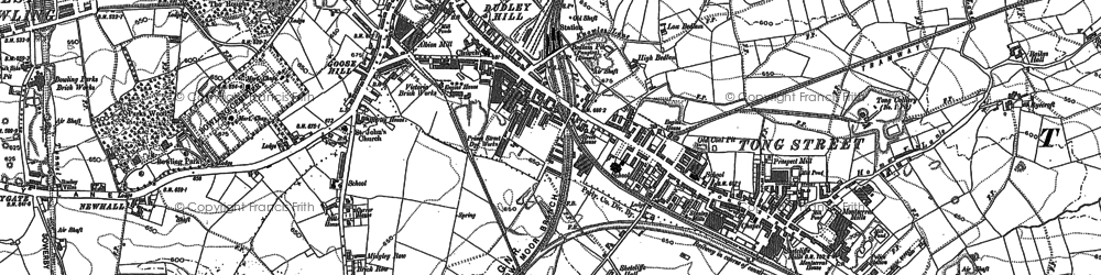 Old map of Bierley in 1890