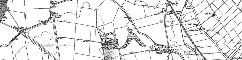 Old map of Big Clump in 1884