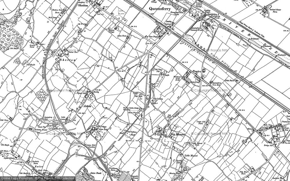 Old Map of Big Mancot, 1898 - 1910 in 1898