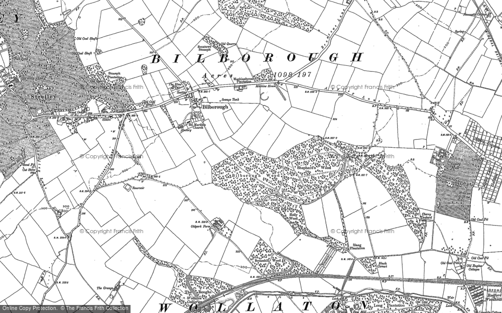 Old Map of Bilborough, 1881 - 1899 in 1881