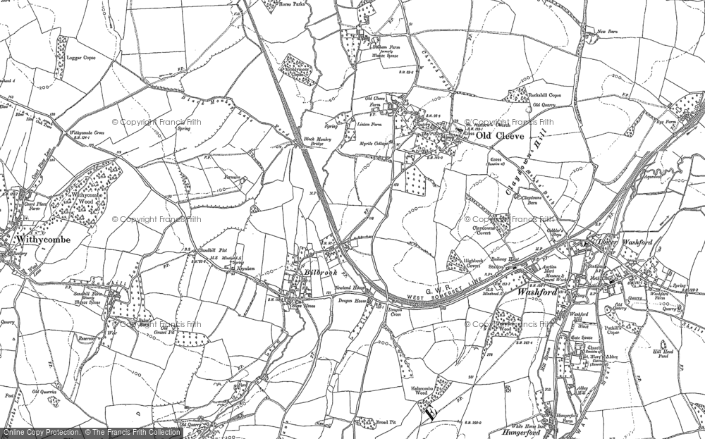 Old Map of Bilbrook, 1899 in 1899